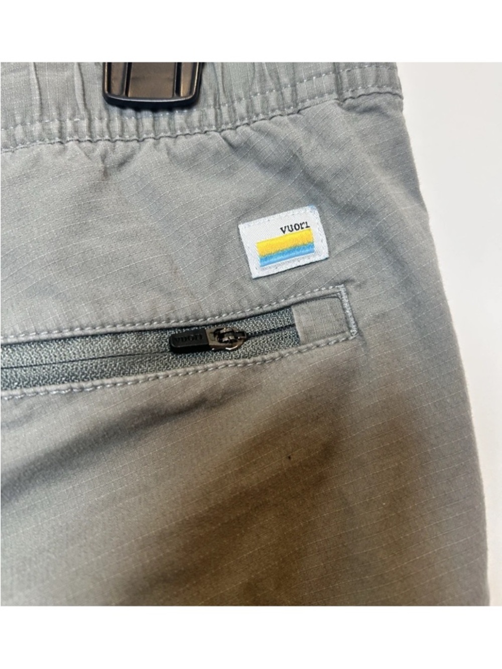 Vuori Men’s Gray Ripstop Drawstring Performance Pants Athletic Travel Size Large - Picture 4 of 6